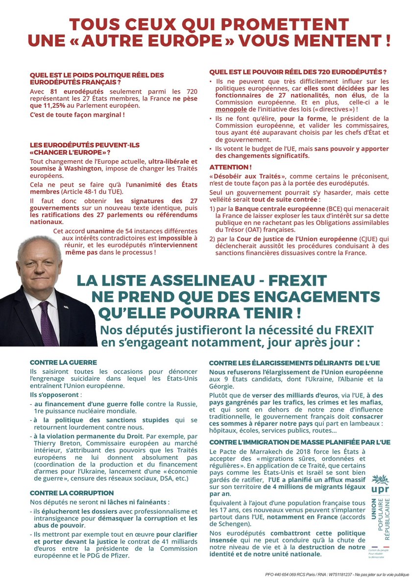 👍 𝗡𝗢𝗨𝗩𝗘𝗔𝗨 ✅️ TÉLÉCHARGEZ ou TÉLÉDIFFUSEZ 𝗡𝗢𝗧𝗥𝗘 𝗣𝗥𝗢𝗙𝗘𝗦𝗦𝗜𝗢𝗡 𝗗𝗘 𝗙𝗢𝗜 Vous pouvez ◾️soit la télécharger et l'imprimer ◾️soit la télédiffuser en transmettant le lien ci-dessous au plus grand nombre possible de vos connaissances ⤵️ upr.fr/actualite/prof…