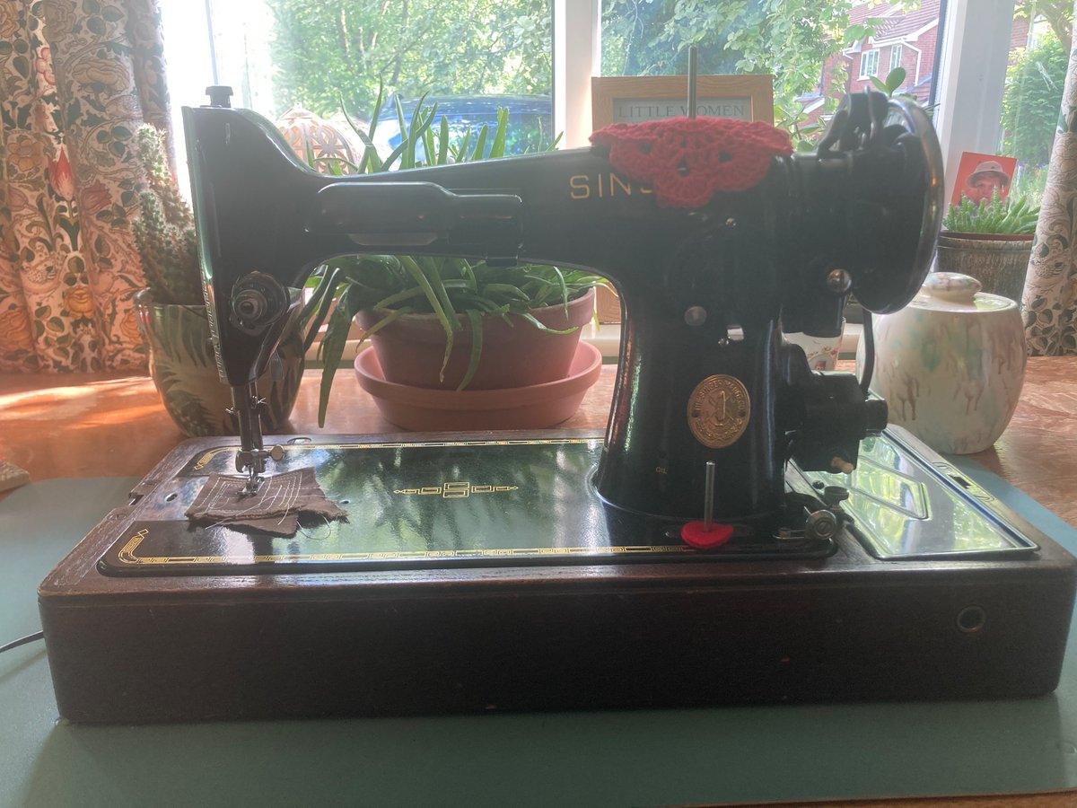 My husband has suggested I do what he calls an ‘extended pomodoro’. Basically, I can’t look at a sewing machine for two weeks and all free time MUST be used for writing. Farewell, my beloved Jean. Farewell, old girl. NB. Extended Pomodoro is also the name of my synth band.