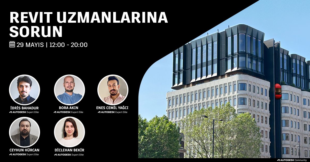 Revit ile ilgili sorularınızı paylaşın, teknik uzmanlardan çözüm önerileri alın! Detaylı bilgi için bit.ly/3Ucw5Wm #revit