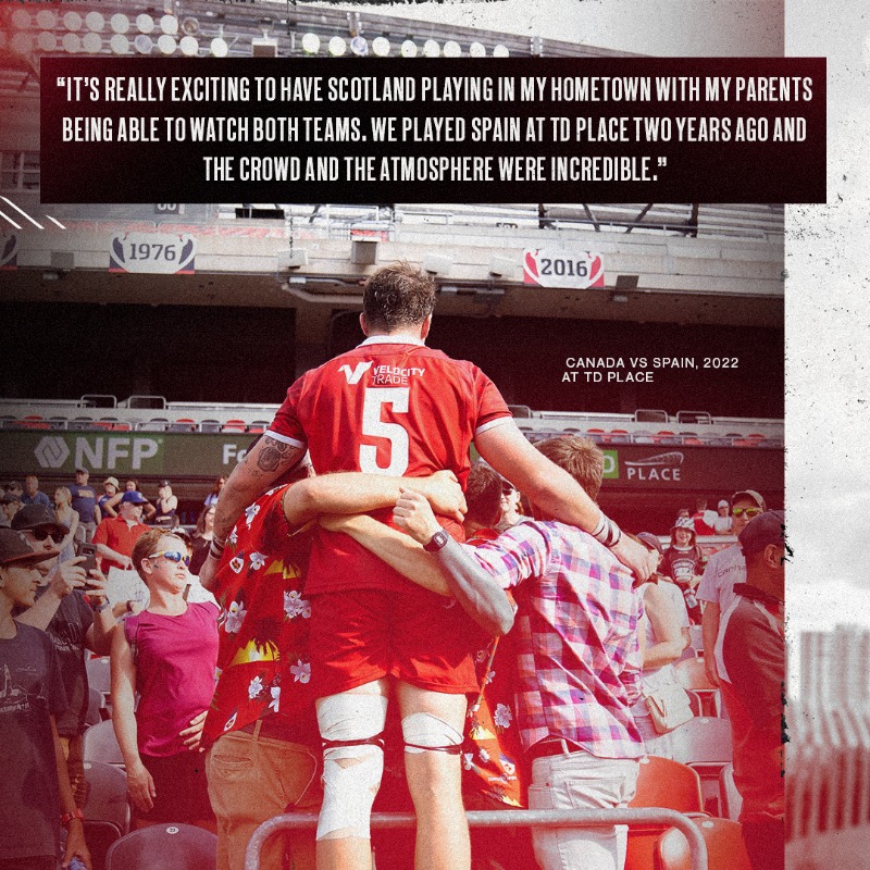RugbyCanada's tweet photo. A 2006 match between Canada and Scotland at Twin Elm was the spark that ignited Conor Keys’ rugby journey 🇨🇦🏉

Now, 18 years later, Scotland returns to Ottawa to play Canada on July 6 at TD Place.

Buy tickets 🎟️ now at https://t.co/QY1kxWJHnF

#RugbyCA | #OneSquad