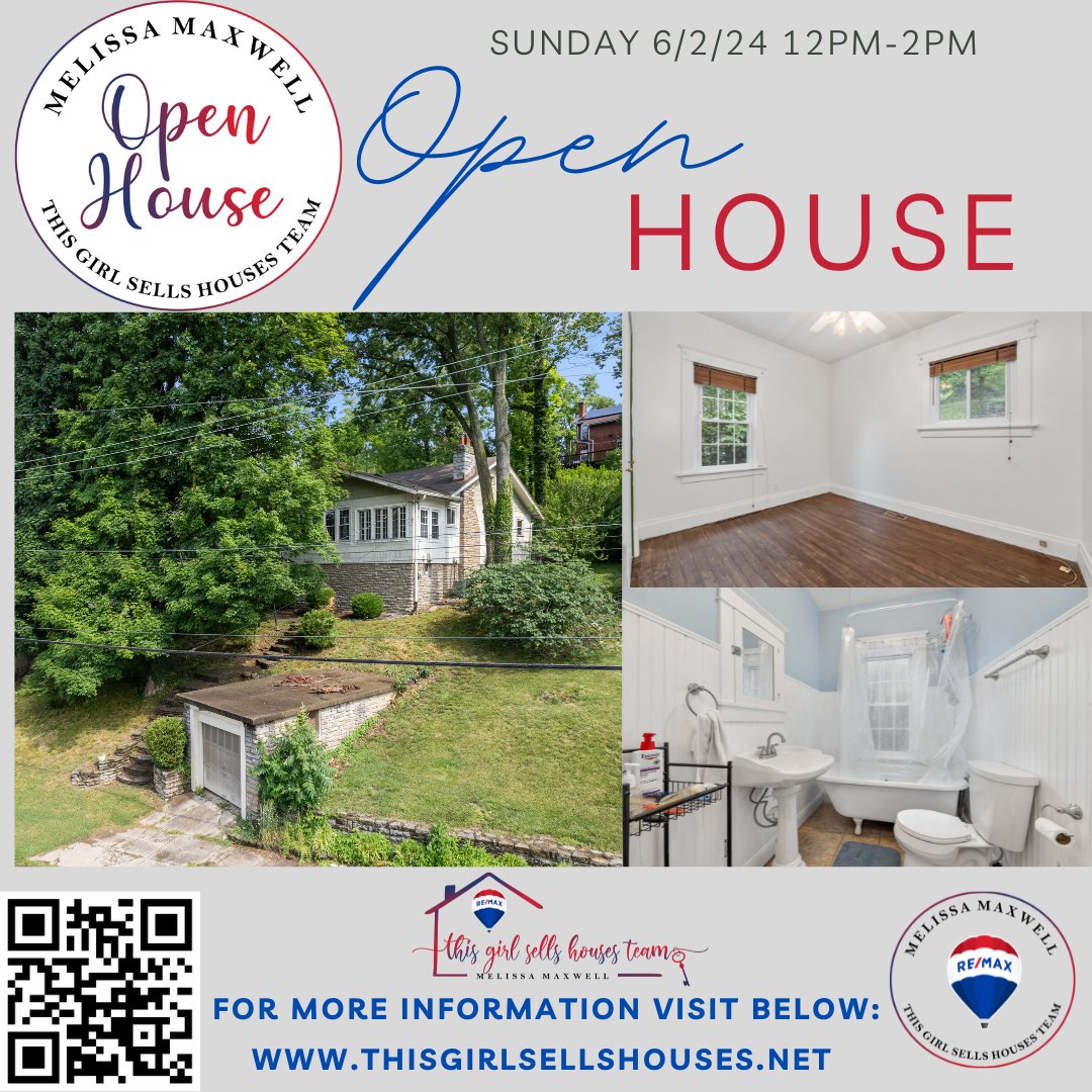 SellsHousesNKY's tweet image. 🏡🎉 Open House This Sunday! 🎉🏡
📅 Date: Sunday, June 2nd
⏰ Time: 12:00 PM - 2:00 PM
📍 Location: Ft. Thomas, KY
Come explore this beautiful home hosted by Kurt! 🏠✨
thisgirlsellshouses.net/.../91-Grandvi…
#openhousesunday
#ThisGirlSellsOhioAndKY
#ThisGirlSellsHousesTeam
