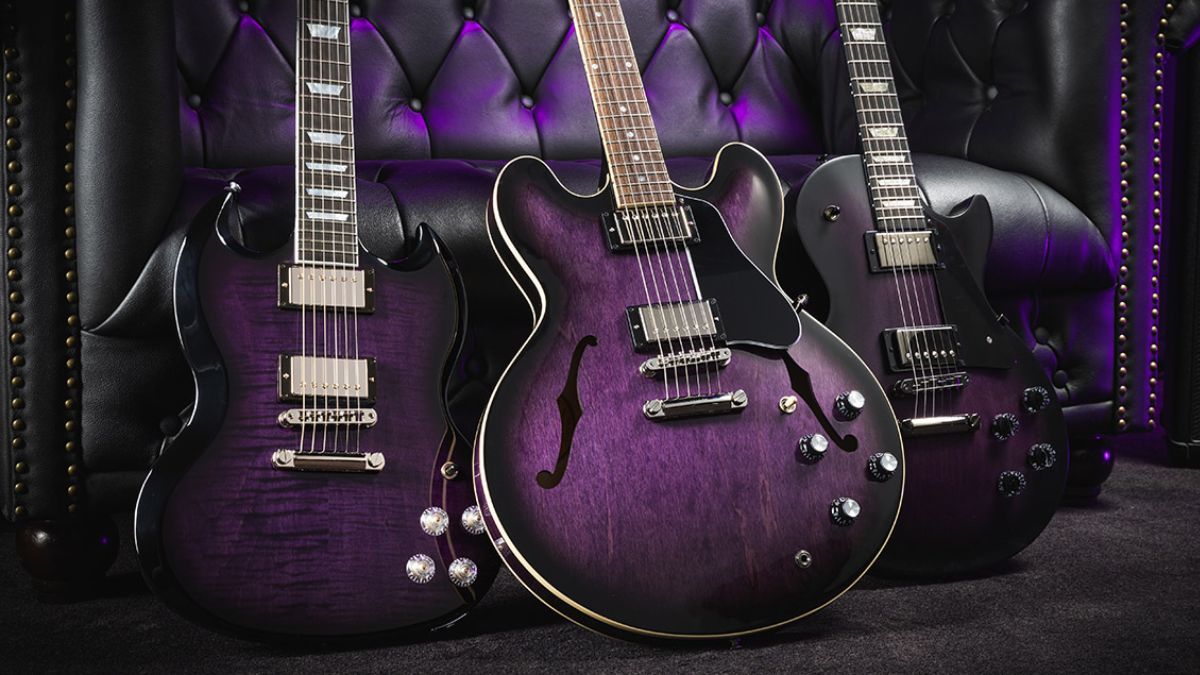 “An exclusive finish for three timeless models”: Gibson has given some of its most iconic guitars a striking new look with exclusive Dark Purple Burst finish trib.al/UN7uMvs