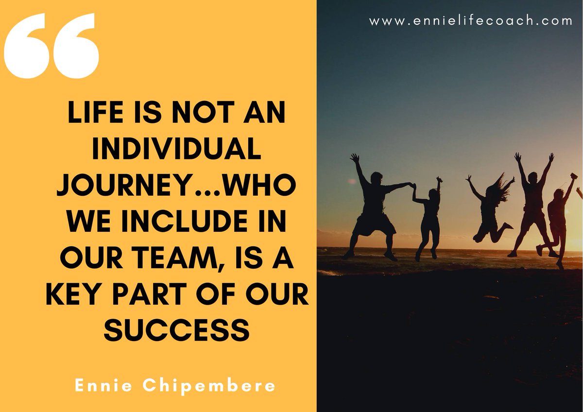 As an individual or as a leader, to succeed, build a strong team around you. Building solid teams that are high-performing and deliver is my strength as a #leadershipcoach.

3 tips:
- value people
- treat them as leaders
- support them before you ask for their best.

#CoachEnnie
