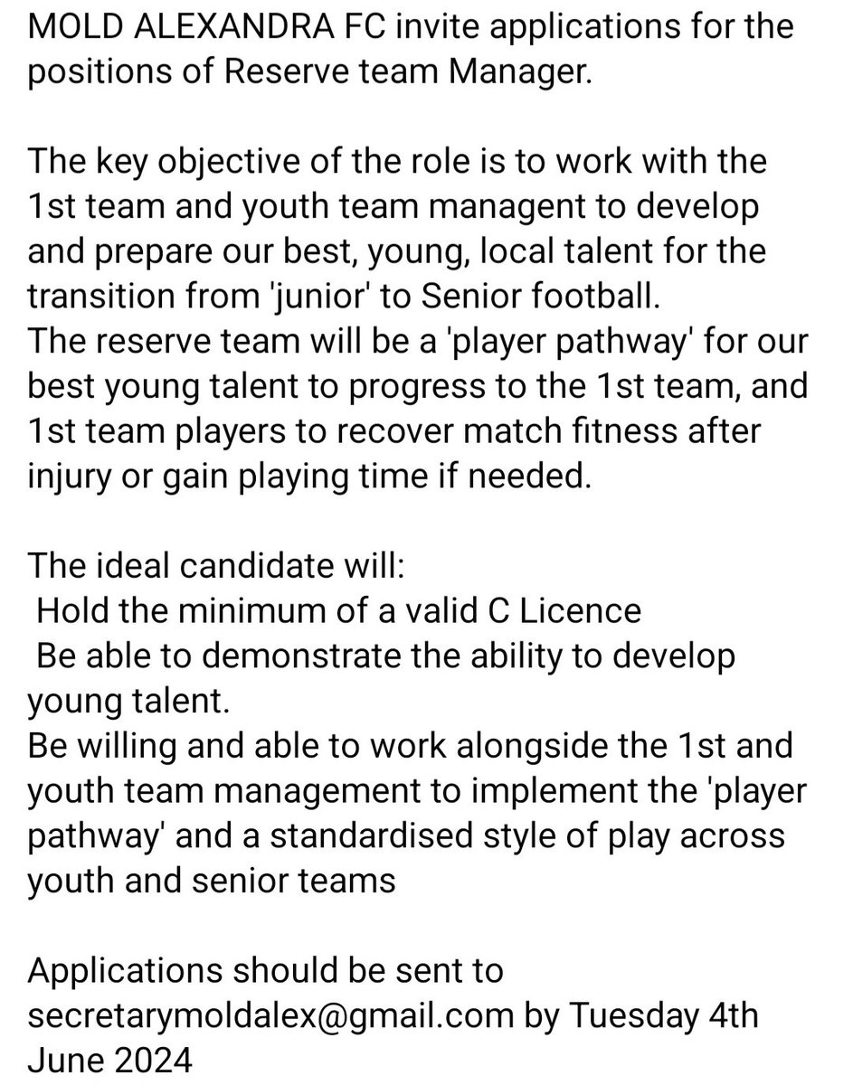 Mold Alex FC tweet media