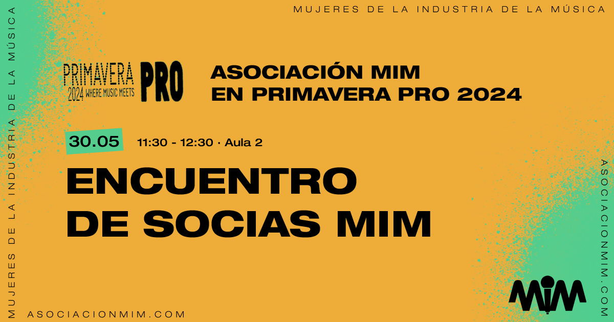 AsociacionMim's tweet photo. 📅 ¡No te pierdas nuestro Encuentro en @PrimaveraPro. Abierto tanto a socias como no socias. 🙌😉
🕒 11:30 - 12:30 | @cececebe Aula 2
Debatiremos sobre los desafíos en el sector musical catalán. ¡Te esperamos!
📲 Inscríbete: https://t.co/ls74k4E0GE #MIMPrimaveraPro #PrimaveraPro https://t.co/hwOkxftOsA