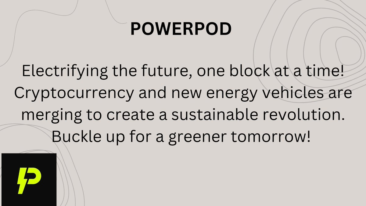 Cryptocurrency and new energy vehicles are transforming the economy.

PowerPod combines crypto with NEVs to promote sustainable growth. Check it out: 
link.medium.com/VhyzhL96XJb #DePIN #ElectricVehicle 

x.com/PowerPod_Peopl…