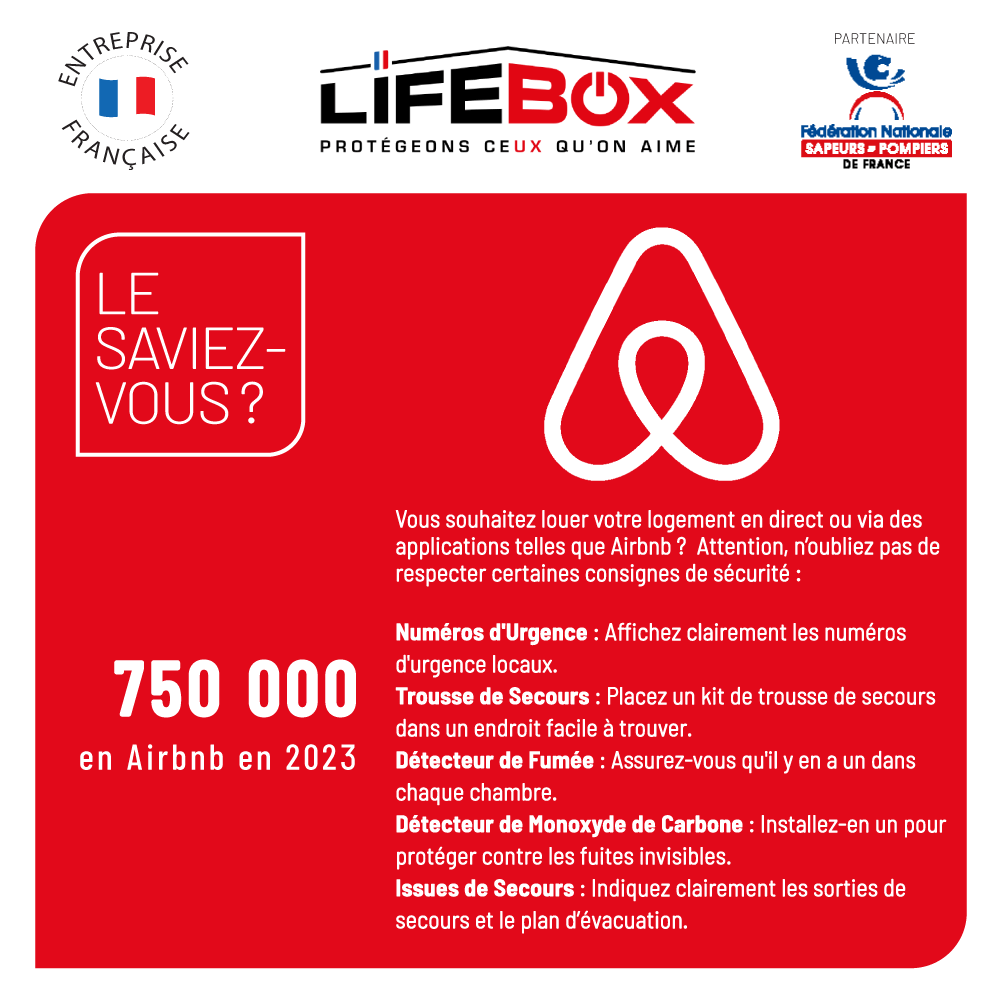 Lifeboxsecurit3's tweet photo. Savez-vous qu'il est obligatoire d'afficher les numéros d'urgence dans votre Airbnb et de prendre plusieurs mesures pour garantir la sécurité de vos invités ?
Alors respectez ces obligations pour assurer la sécurité de vos invités
#lifebox #sécurité #Airbnb #SécuritéDomicile https://t.co/ZYDV23WRd9