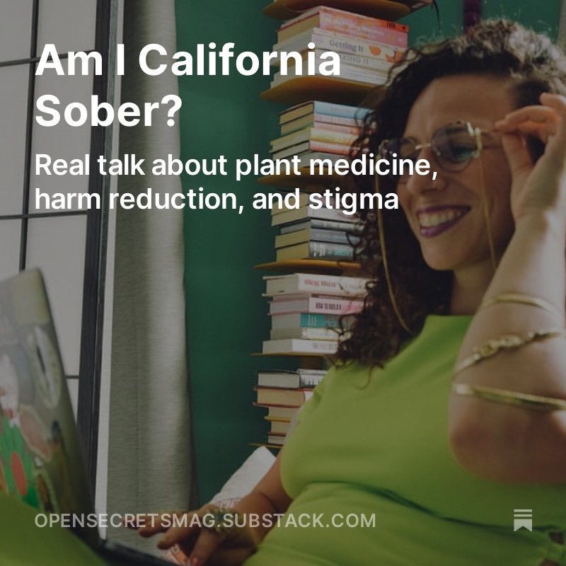 Dry Humping author and Recovery Rocks podcast host @TawnyMLara shares her essay “Am I California Sober?” At Open Secrets: opensecretsmag.substack.com/p/am-i-califor… #sobriety #californiasober cc @quirkbooks
