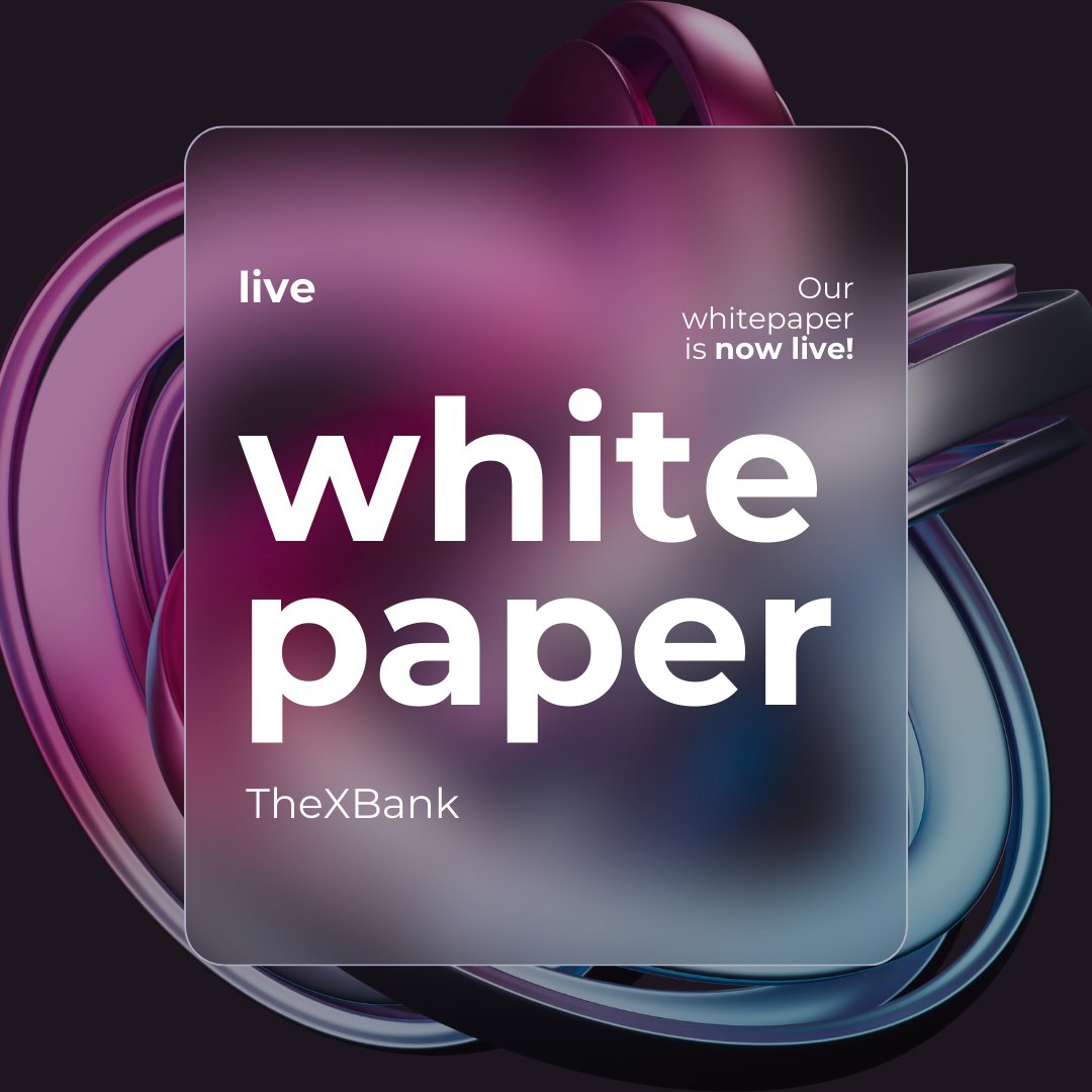 txbfi's tweet image. Our whitepaper is now live! Dive into the details and discover the future we're building.⚡️

Check it out now! thexbank.gitbook.io/thexbank