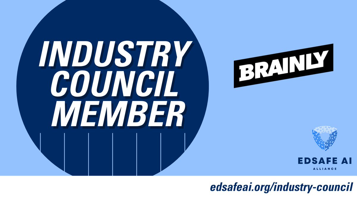 Brainly is thrilled to join the @EdSafeAI Industry Council to help shape the future of #AI in education and advocate for the safe, accountable, fair and effective (SAFE) AI for all 🤝 
edsafeai.org/industry-counc…

#ArtificialIntelligence #edtech #aisafety