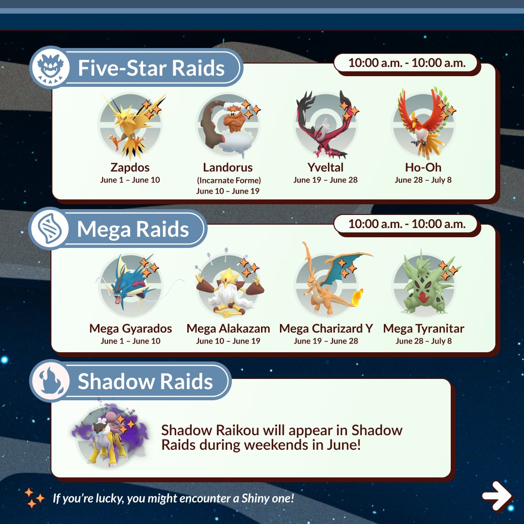 PokemonGoApp's tweet image. Shared Skies, Stadium Sights, Slumbering Sands, Scorching Steps... 🤔 Sounds like a stellar summer’s coming to #PokemonGO. ☀️😎🏖️