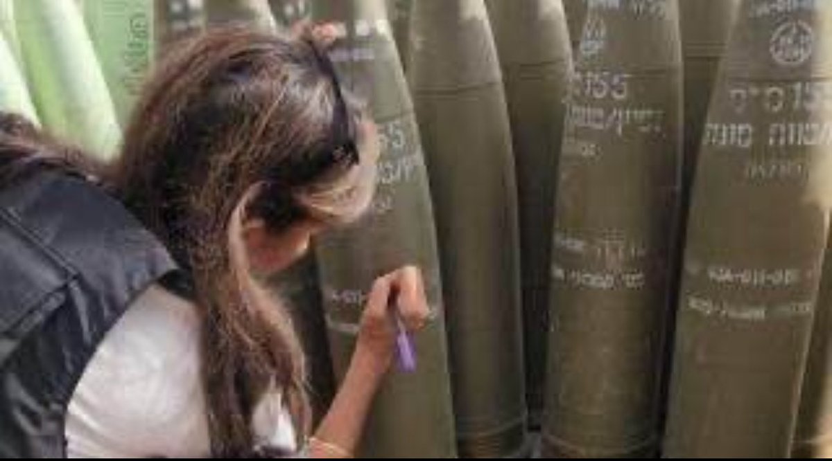 NIKKI HALEY VISITS ISRAEL AND THEN WROTE “FINISH THEM’ ON A MISSILE These missiles will be ultimately used to kill innocent civilians and children. This is terrorism.