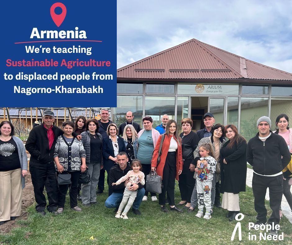 💪🏽Continuing our support to displaced individuals from #NagornoKarabakh, with @CzechMFA, funding & support from the Czech Embassy in Yerevan our colleagues at  @PIN_Armenia  conducted a #SustainableAgriculture course for over 30 participants displaced from Nagorno-Karabakh.