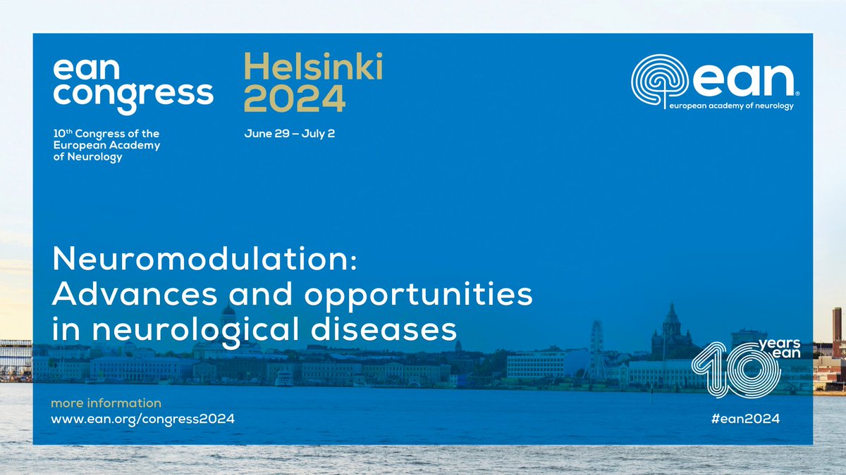 Join @EANeurology in Helsinki for the 10th Annual EAN Congress! Don't miss out on this opportunity to connect, learn, and save! Register for the congress today: ow.ly/OMu050R3kyC #EANeurology #ean2024 #10yearsEAN