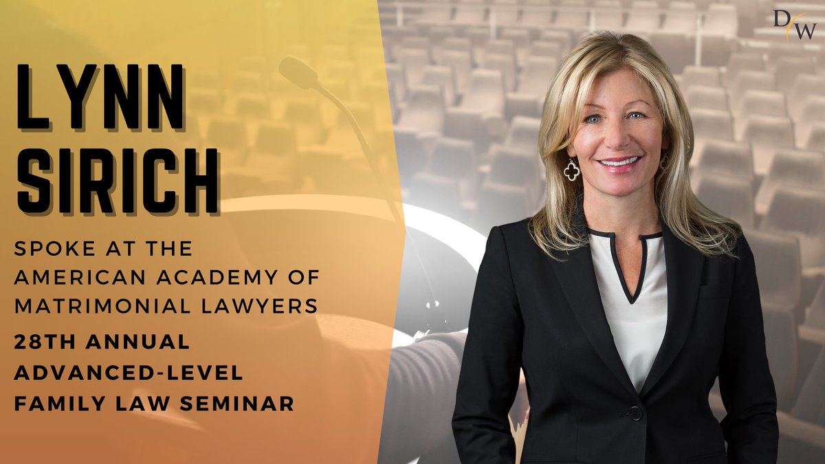 Lynn Sirich recently spoke at the @AAMLFellow 28th Annual Advanced-Level Family Law Seminar. The session titled “Capacity, Disposition, and Factors B & C” highlighted key aspects of custody, parenting time, and remedial care for children in such court proceedings. #familylaw