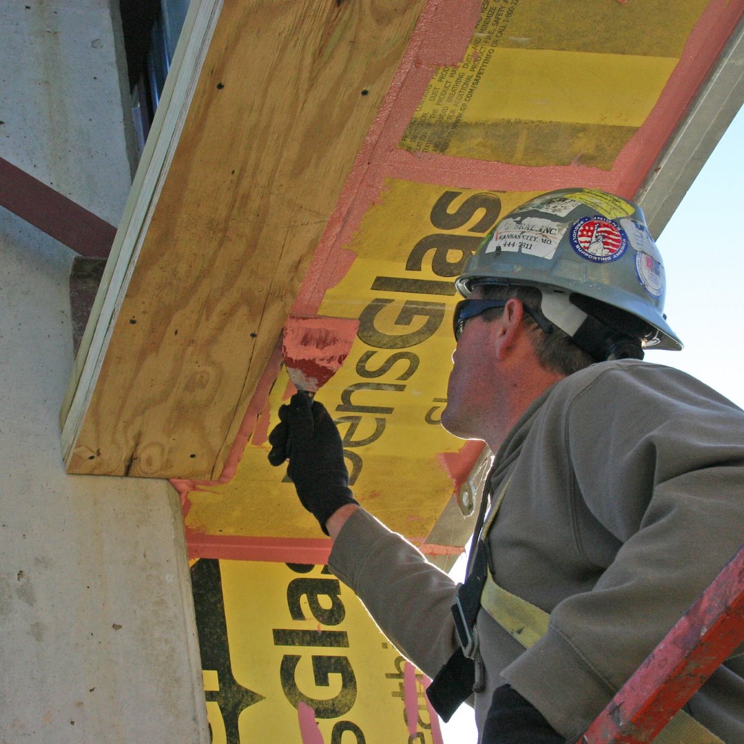 PROSOCO's tweet image. The devil is in the details 😈. Ensure water and air doesn&apos;t leak into your wall assembly by sealing the joints with Joint &amp;amp; Seam Filler.
#JointandSeamFiller #BuildingEnvelope #PROSOCO #WRB #Detail #DevilsInTheDetails #RoughOpening #waterproofing #ConstructionDetai #Joints #Seams