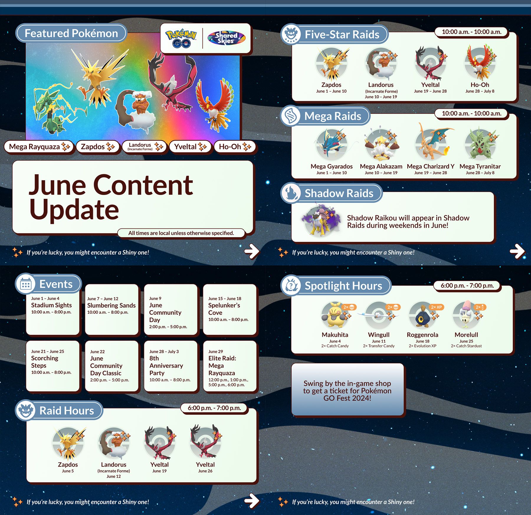 Pokémon GO Hub on X: &ldquo;Pokémon GO June 2024 Events Guide is here 