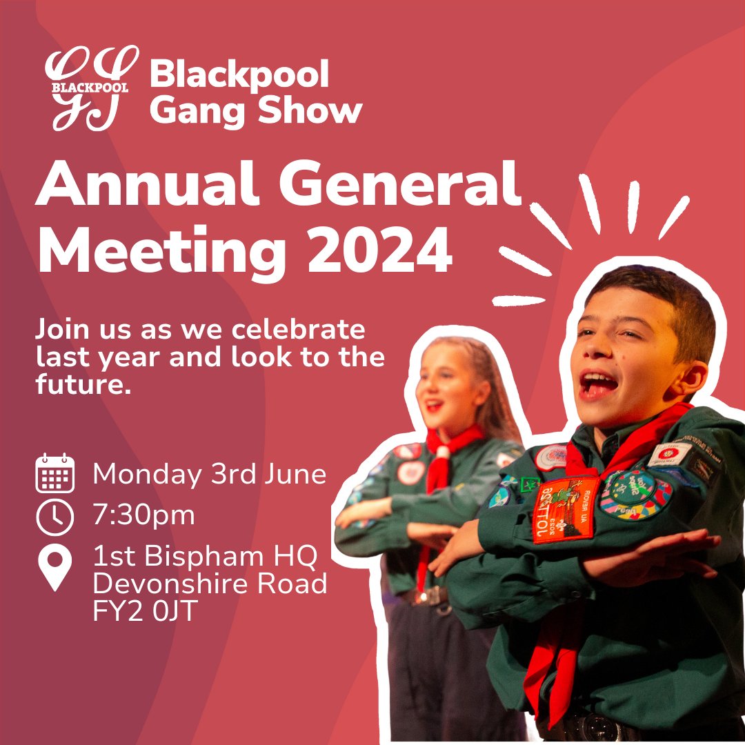 Join us for our Annual General Meeting (AGM) as we celebrate last year's show and look to the future. Saying goodbye to our previous leadership team and welcoming our new one. We shall see you there on Monday 3rd June!