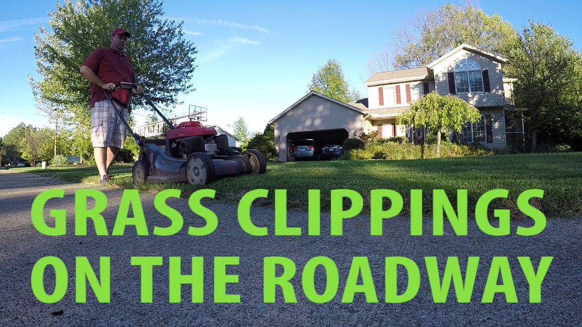 Grass clippings left on the roadway are dangerous for motorcyclists. Please mow away from the roadway or blow the grass off the road. Help them stay safe! #MotorcycleSafety #SafeCommunities #GCPH