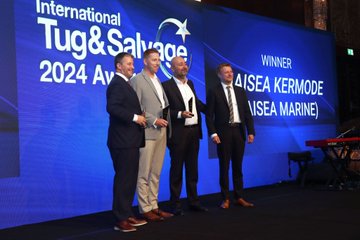 MT @Seaspan: HaiSea Kermode has won the International Tug & Salvage 2024 Tug of the Year award! The #LNG-fuelled tug is part of the fleet of HaiSea Marine, a partnership of the Haisla Nation and Seaspan: ow.ly/jxzN50RY6Pw