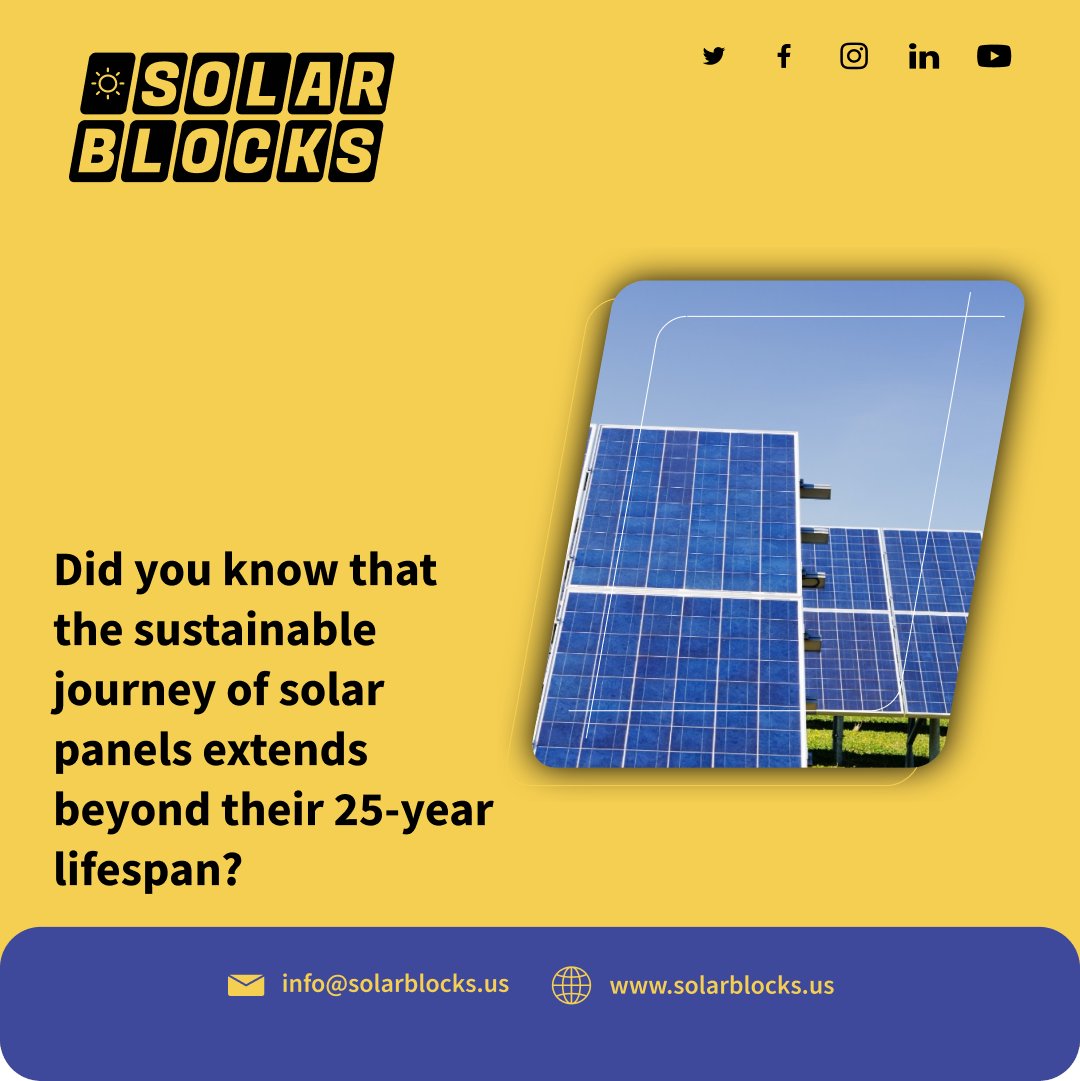 The solar industry is developing recycling methods to recover and reuse valuable materials like silicon, glass, and metals. This supports a circular economy and reduces environmental impact.
 #Solarblocks #solar  #solarpanel  #solarinstallers #solarinstallation #newyork #us