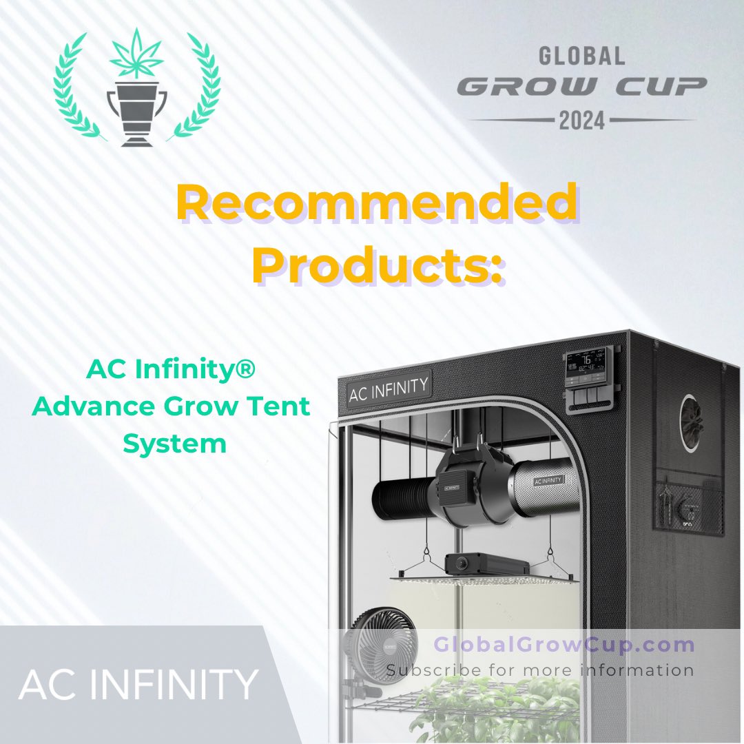 GlobalGrowCup's tweet photo. Dialling in your environment will be key to winning the Global Grow Cup ☀️💨🌧️ 

Will you be growing indoor or out?

@AcInfinityInc Advanced Grow Tent Systems have everything your plant needs and gives you the utmost control over your grow 💪 https://t.co/l09NcoYXDz