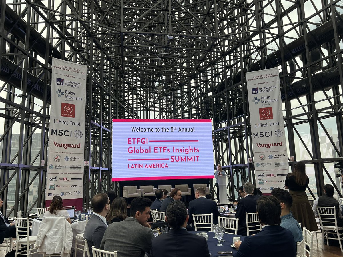 Hola from Mexico City! Excited for a full day of local ETF knowledge with a focus on diversity thanks to @deborahfuhr and in conjunction with @CFAMEXICO and @mujeresfinanzas #fairleadstrategies