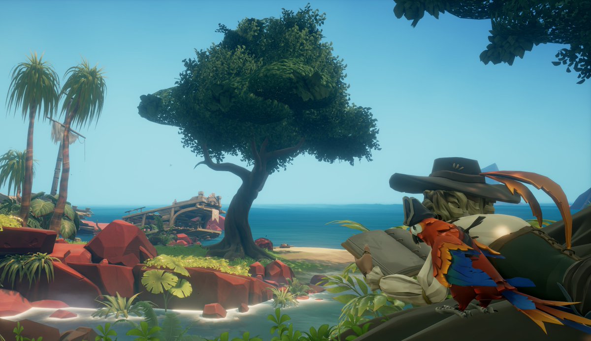 Reading at my favorite spot 🌴🦜

Theme: Island Life

#SoTShot #SeaOfThieves <a href="/SeaOfThieves/">Sea of Thieves</a>