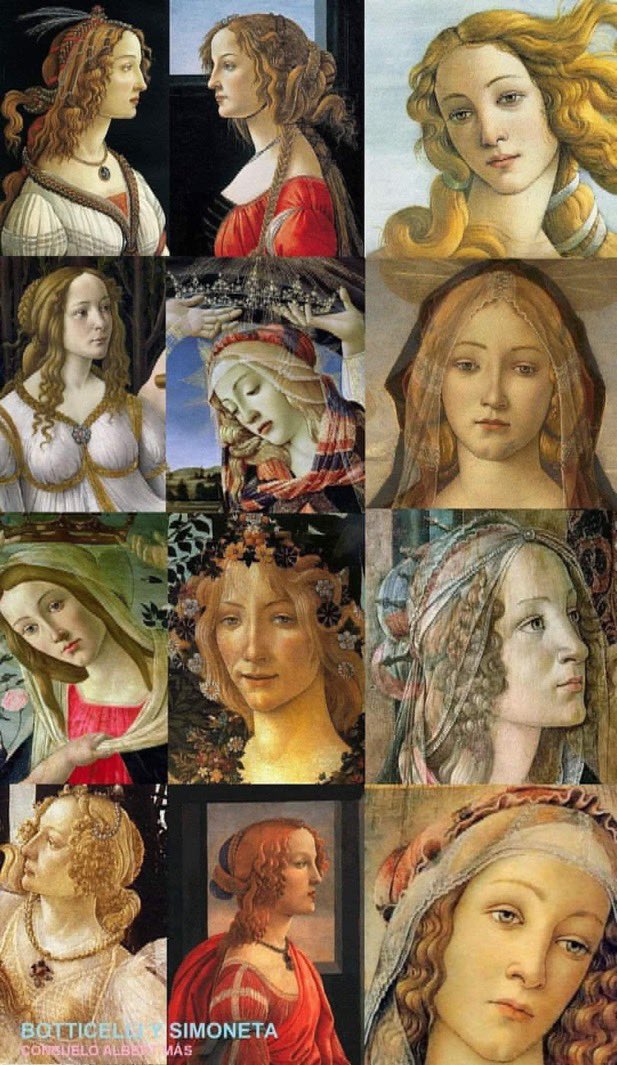 El Arte  de Sandro Botticelli 

La belleza tierna y delicada de Simonetta Vespucci causó un revuelo en Florencia, la ciudad que bullía en pensamiento y arte renovado. Su rostro y su cuerpo acaparó las obras de varios artistas; entre ellos Sandro Botticelli. El artista trabajó