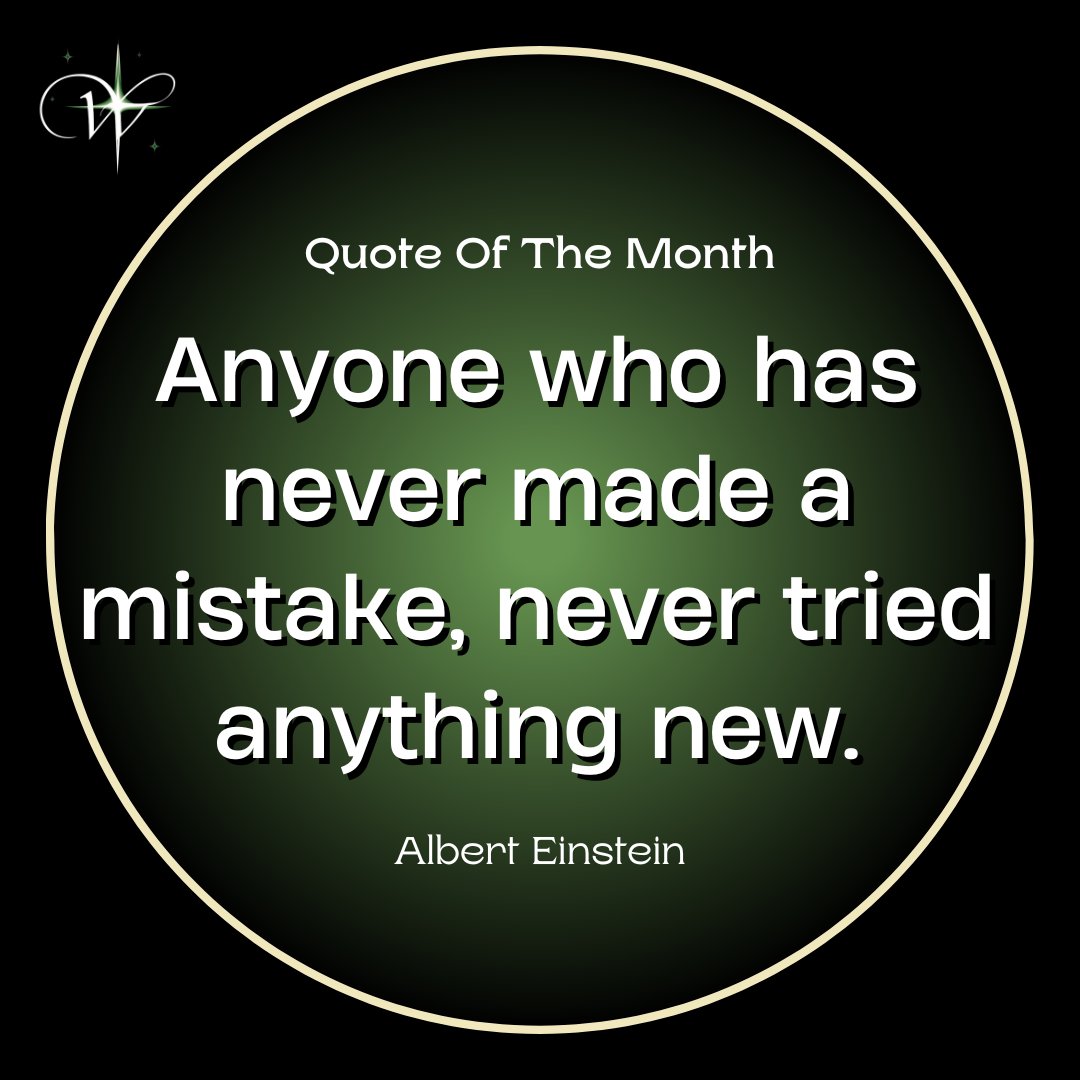 ✨ 'Anyone who has never made a mistake, never tried anything new.' - Albert Einstein. Embrace the boldness of trying, the lessons of mistakes, and the triumphs in creativity. Your greatest stories are just beyond the horizon of the familiar. 🖋️

#alberteinstein #writingquotes