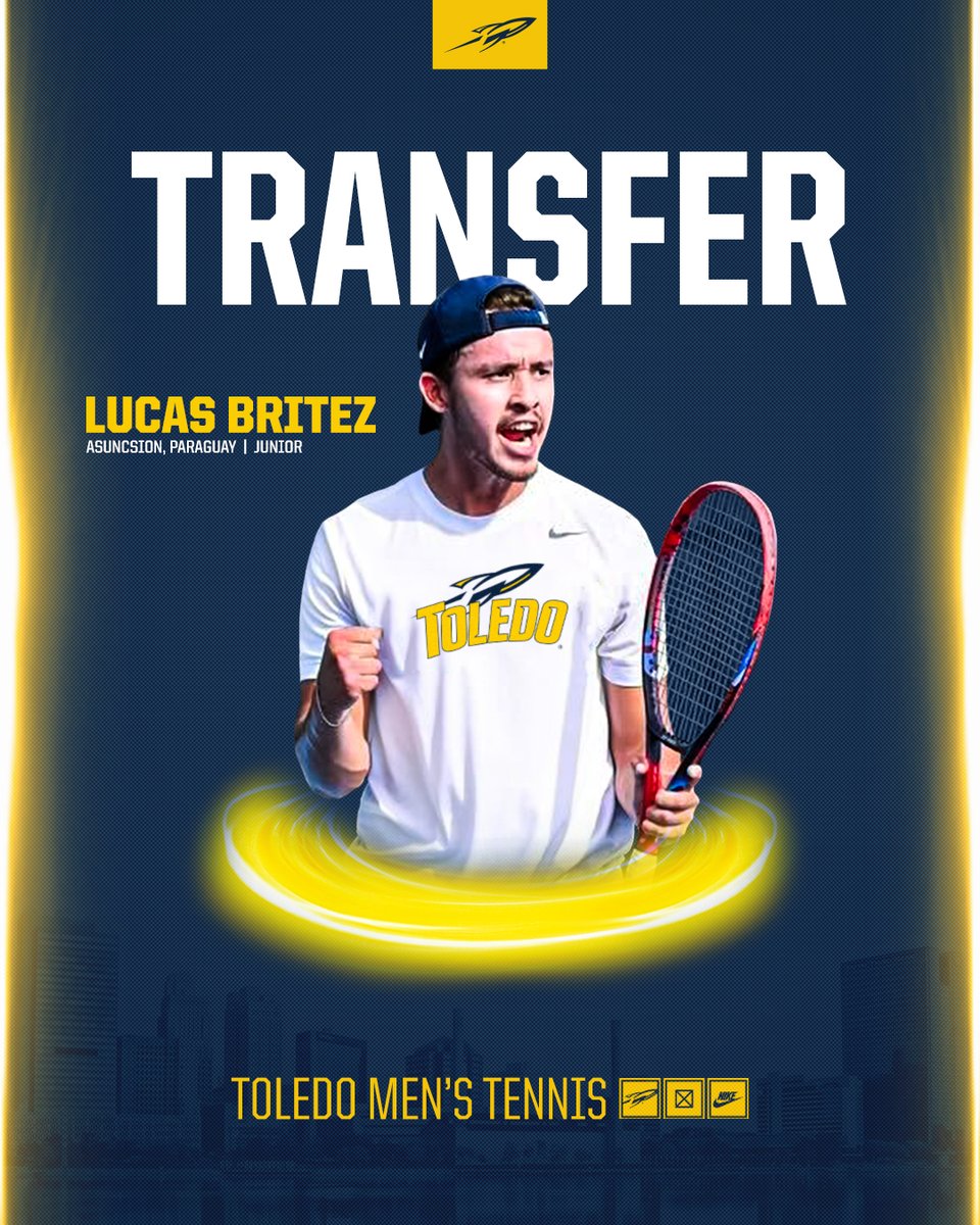 𝗪𝗲𝗹𝗰𝗼𝗺𝗲 𝘁𝗼 𝗧𝗼𝗹𝗲𝗱𝗼 Lucas Britez !!!

🇵🇾 Asunción, Paraguay
🏆 2024 SoCon Tournament Champion 

#TeamToledo #MACtion #NCAATennis