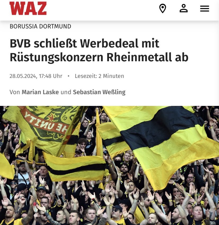 Wie widerlich kann man sein, um für so einen Werbedeal seine Seele zu verkaufen? @BVB