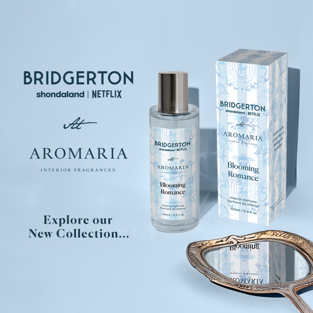 Aromaria_'s tweet photo. Two years ago, we met with the Shondaland  team at Netflix  HQ. Today, we’re thrilled to unveil Aromaria’s extraordinary collection inspired by Bridgerton Season 3. This milestone celebrates our dedication and innovation.

Don’t miss your chance to own a piece of this history! https://t.co/KXZU7fLV71