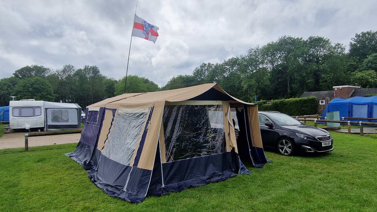 Rocking the @TranmereRovers flag camping