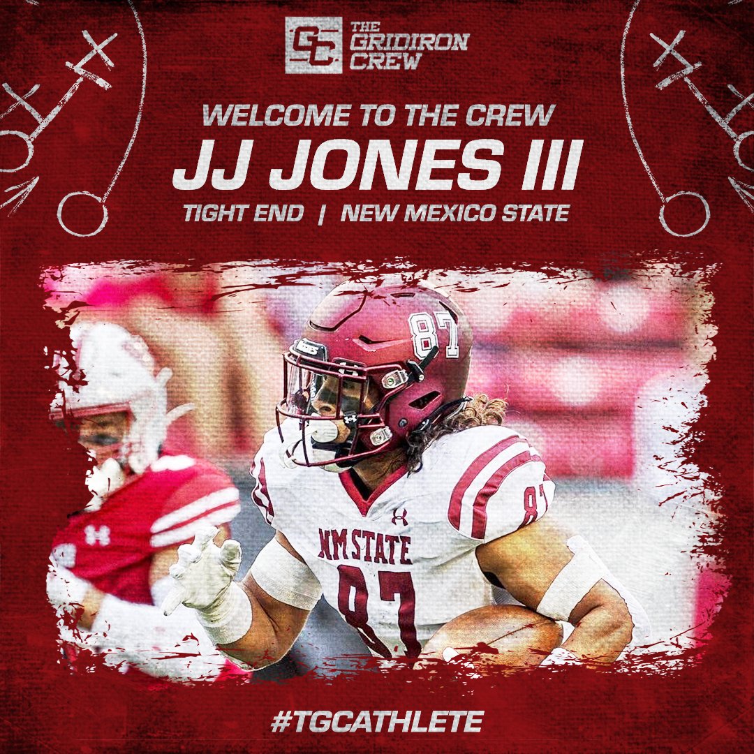 We want to welcome JJ Jones III to The Crew! The 6’3 245lbs NMSU WR/TE was two time Ivy League champion and an All-Ivy League selection while at Dartmouth.

Profile: thegridironcrew.com/player/jj-jone…

#TGCathlete #CFL #UFL #IFL #ELF #IFA #LFA #thegridironcrew