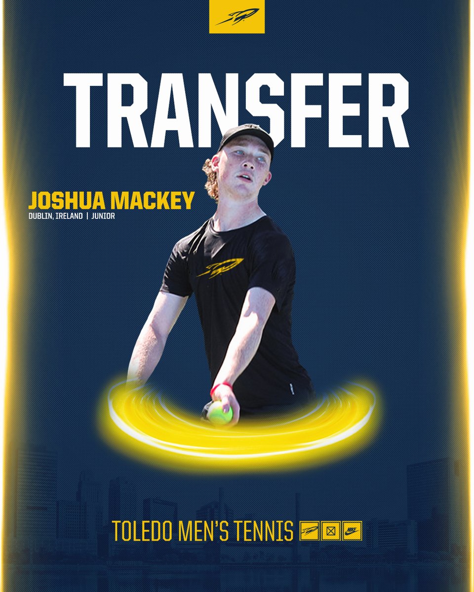 𝗪𝗲𝗹𝗰𝗼𝗺𝗲 𝘁𝗼 𝗧𝗼𝗹𝗲𝗱𝗼 Joshua Mackey!!!

🇮🇪 Dublin, Ireland
🎾 Played No.1 in Ireland tennis U18

#TeamToledo #MACtion #NCAATennis