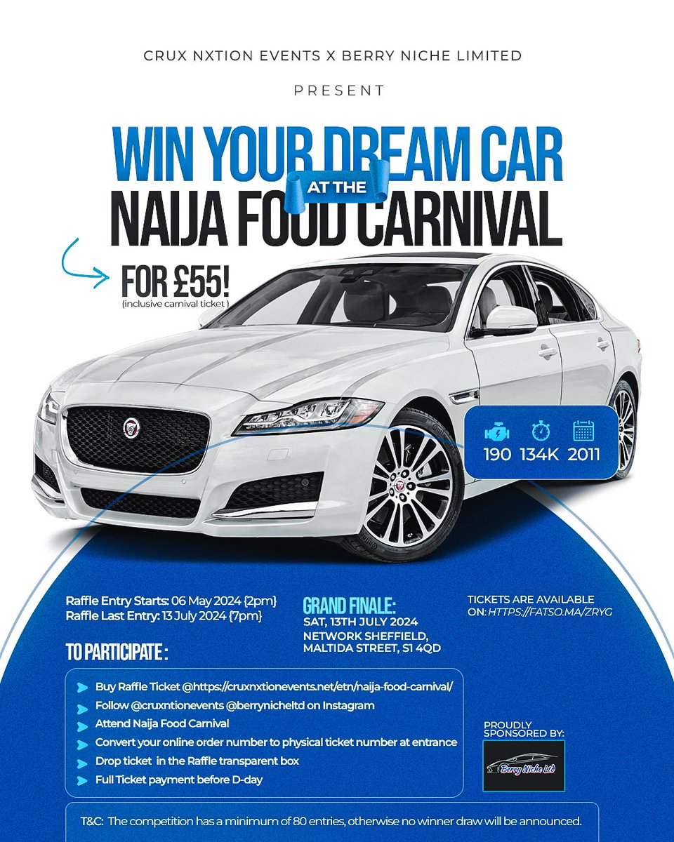 BAMBAD___'s tweet photo. Ride with me baby.
Don’t miss the opportunity to win a car at Naija food Carnival coming up on July 13th ,2024. 
Ticket link here https://t.co/PeDBN8Fh1s
@cruxnxtionevent 
#bambad #cruxnxtionevents https://t.co/vLoiqfinYk