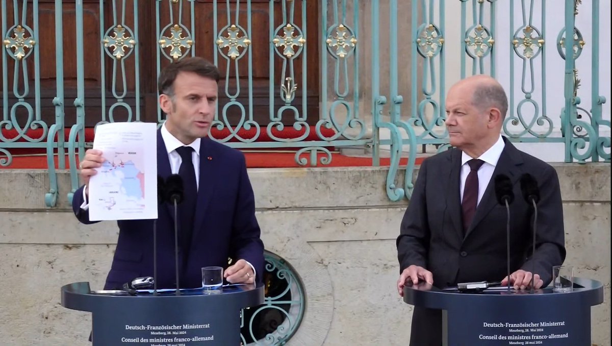 According to @EmmanuelMacron, if it is targets identified in Russia that are attacking Ukraine, Ukraine can hit them with Western weapons. France would not be an escalator. “It is Russia that organises itself in this way”.