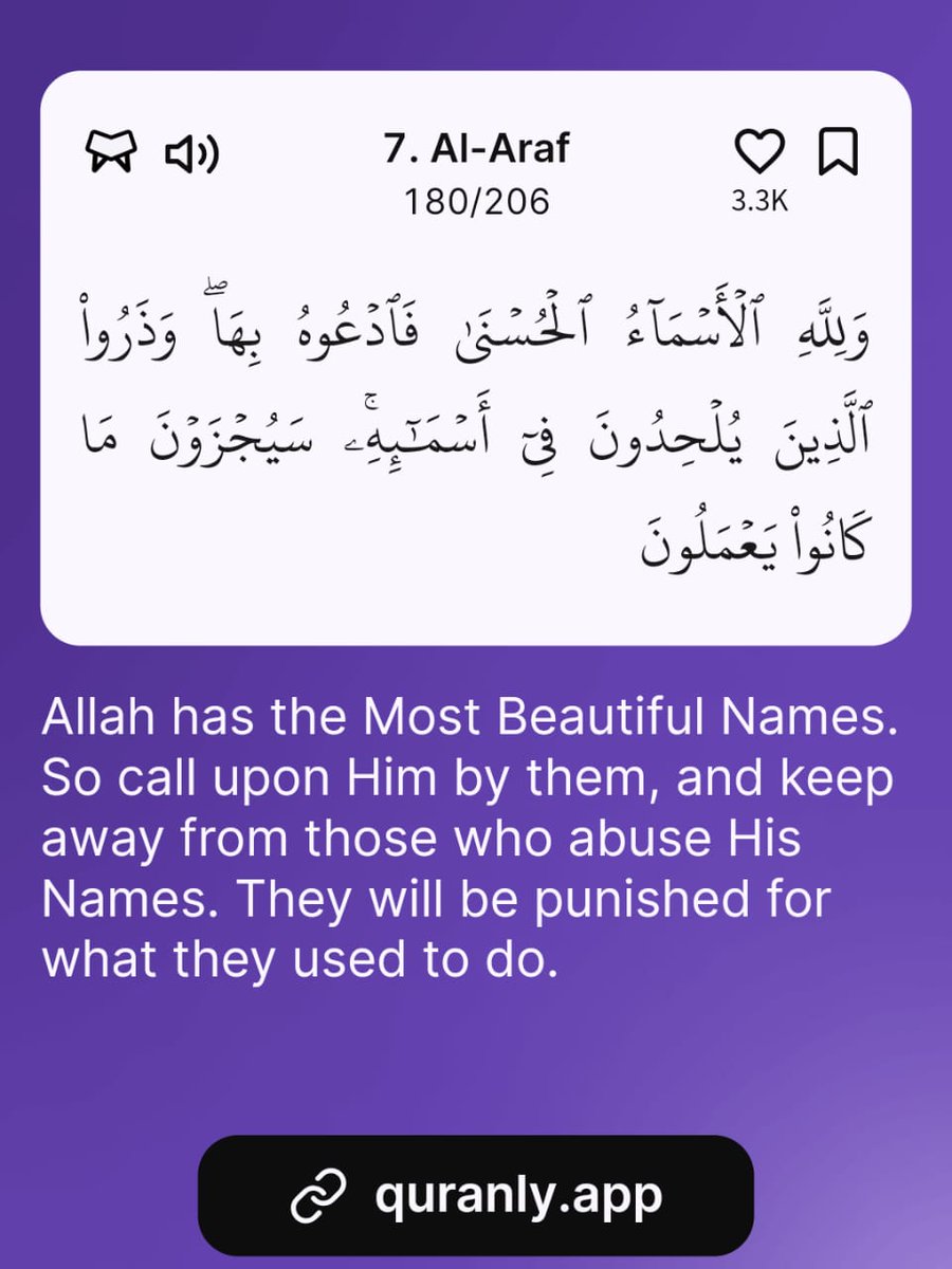 Al_quraan114's tweet photo. -Al Qur’aan {7:180}

Download the Quranly App https://t.co/55NpVEpqIa