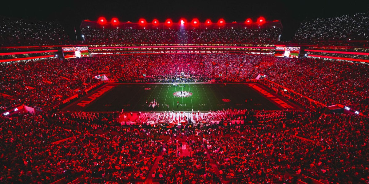 I can’t wait to play a night game in Bryant Denny Stadium on CFB25.