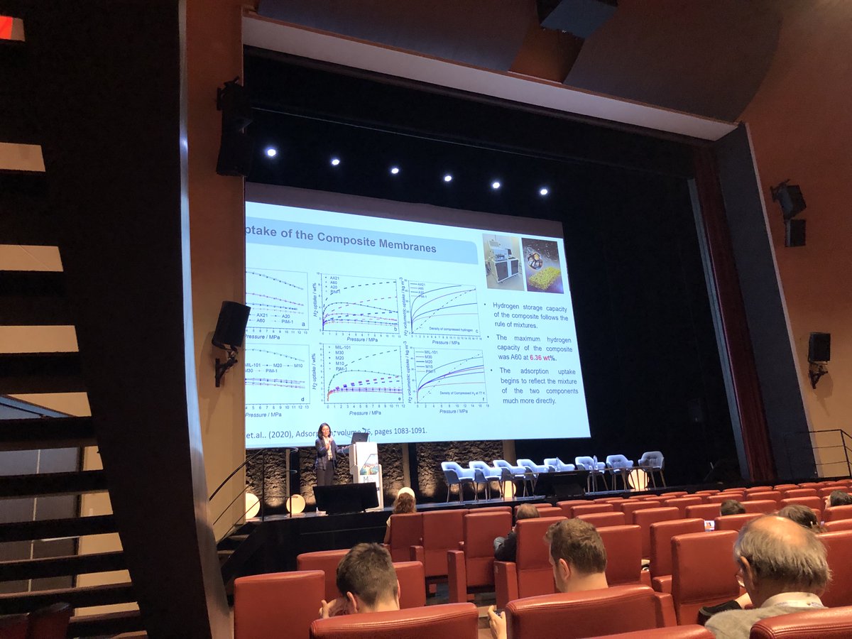It was great to see Mi Tian from <a href="/UniofExeter/">University of Exeter</a> show a photo of a <a href="/HidenIsochema/">Hiden Isochema Ltd</a> instrument earlier at #MH_2024.

Unfortunately, I was hiding under the stairs at the time &amp; so only have this photo as evidence...
