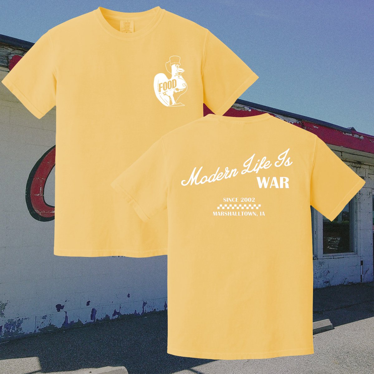 Limited edition shirt inspired by defunct Marshalltown diner Cecil’s. No reprints. Ketchup &amp; Mustard variants. Printed on Comfort Colors. Get it at modernlifeiswar.bigcartel.com