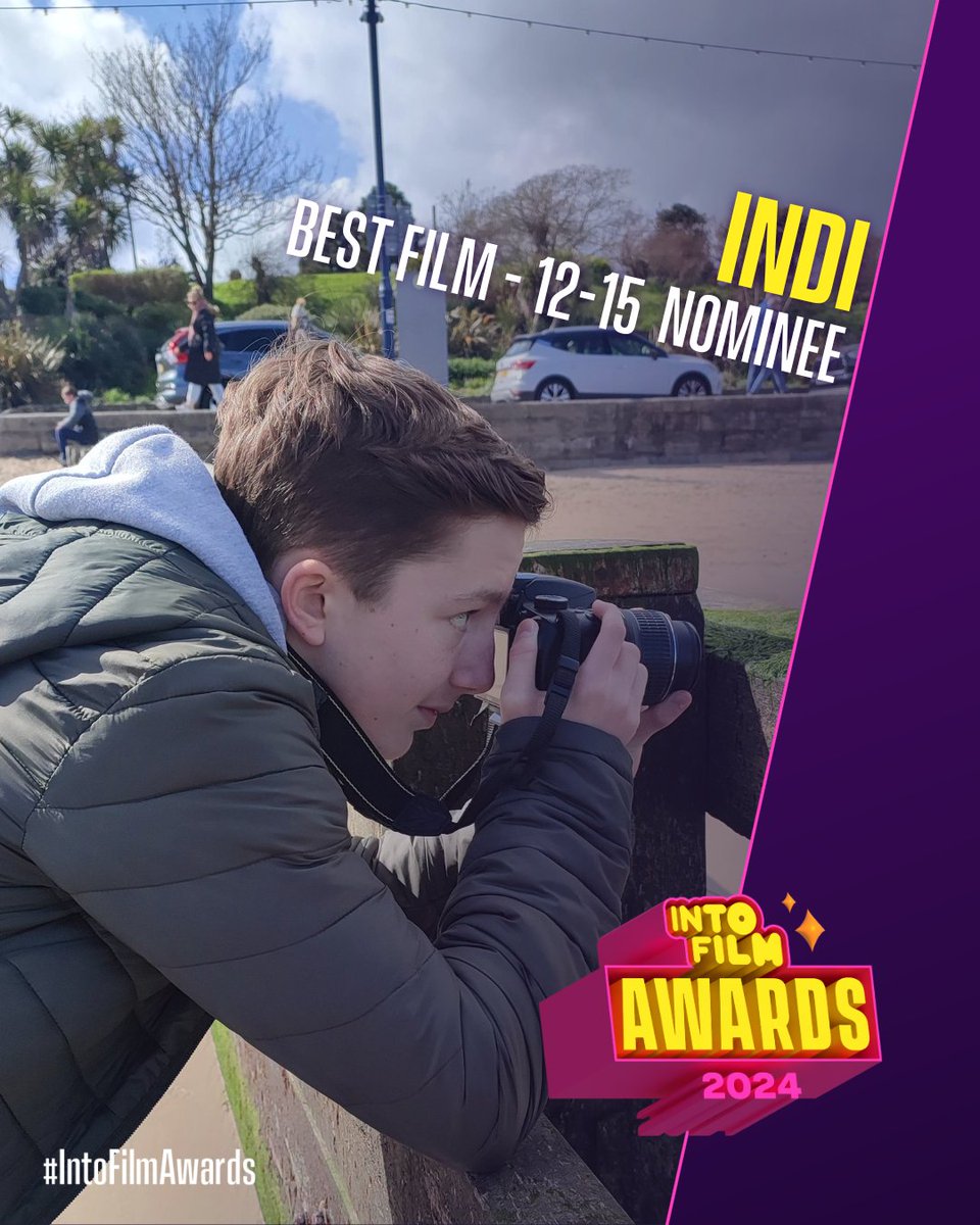 Meet one of our #IntoFilmAwards nominees - Indi, aged 14 from Waterlooville, England👋

'Filmmaking can express so much emotion and mood through different colours, shots, and special effects and I want to learn everything about the craft of producing a film.'

Good luck Indi!😊