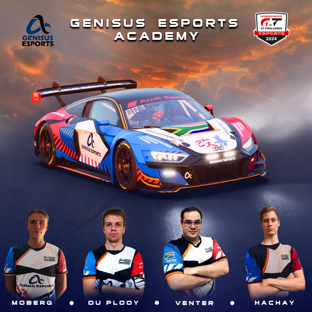 Genisus Esports (@genisus_esports) on Twitter photo 🚀 We are thrilled to announce that all three of our Genisus Esports teams have qualified for the 2024 <a href="/IntercontGTC/">Intercontinental GT Challenge</a> Esports championship, the pinnacle of <a href="/AC_assettocorsa/">Assetto Corsa</a> Competizione simracing competition! 🏎️🏁
#CyberResilience
#GenisusRisk
#CrisisSim
#Kaizen 🚀 We are thrilled to announce that all three of our Genisus Esports teams have qualified for the 2024 <a href="/IntercontGTC/">Intercontinental GT Challenge</a> Esports championship, the pinnacle of <a href="/AC_assettocorsa/">Assetto Corsa</a> Competizione simracing competition! 🏎️🏁
#CyberResilience
#GenisusRisk
#CrisisSim
#Kaizen