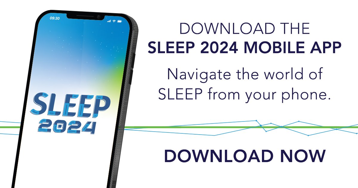 Make the most of your conference experience by downloading the official #SLEEP2024 mobile app. For the best experience with the SLEEP 2024 app, check the email account you used to register for SLEEP and search for an email sent on May 22nd from no-reply@pheedloop.com.