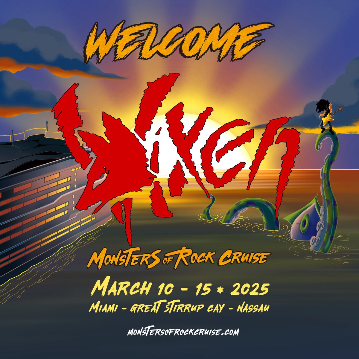 🔥Rev It Up!
Please welcome Vixen to the 2025 Monsters Of Rock Cruise! 👀
Monstersofrockcruise.com
#morc2025 #vixen #rocknroll #cruiselife #monstersofrockcruise