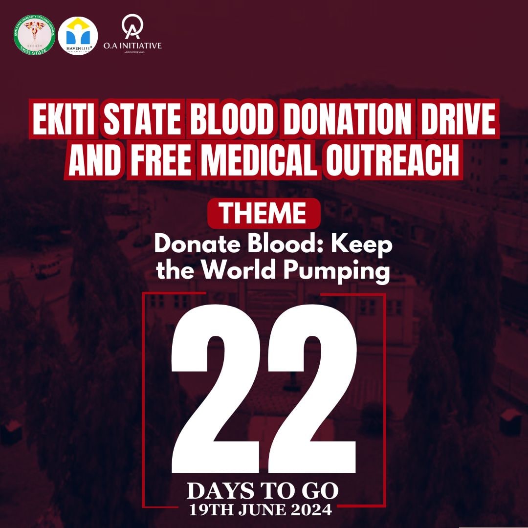 Are you ready for the biggest Blood donation in Ekiti State?
