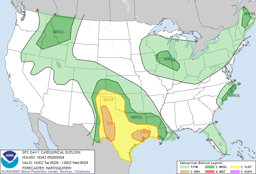 LimWeather's tweet photo. D1
#EnhancedRisk in SE,W #Texas,SW #Louisiana esp #Houston,#TheWoodlands,#PasadenaTX,#Galveston,#SugarLand,#CollegeStation,#Beaumont,#MidlandTX,#SanAngelo,#Lubbock,#Plainview
5%#Tornado/30SIG #Wind/SIG #Hail risks
#Wxtwitter #SevereWx #Wxx #SPC #TXwx #GLSwx #HOUwx #BCSwx #LAwx https://t.co/PdWhfgLoF3