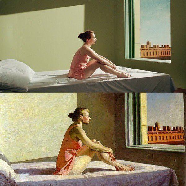 25. Shirley: Visions of Reality (Gustav Deutsch) - Morning Sun (Edward Hopper)