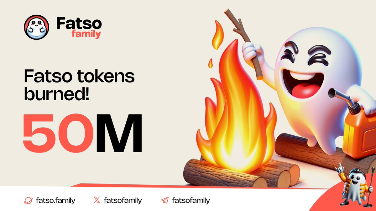 We won't stop! We won't give up! Go $CSPR GO $FATSO! 50 million FATSO tokens have been burned! We're sooo back! $258k market cap! 🚀🔥 Video content is coming!